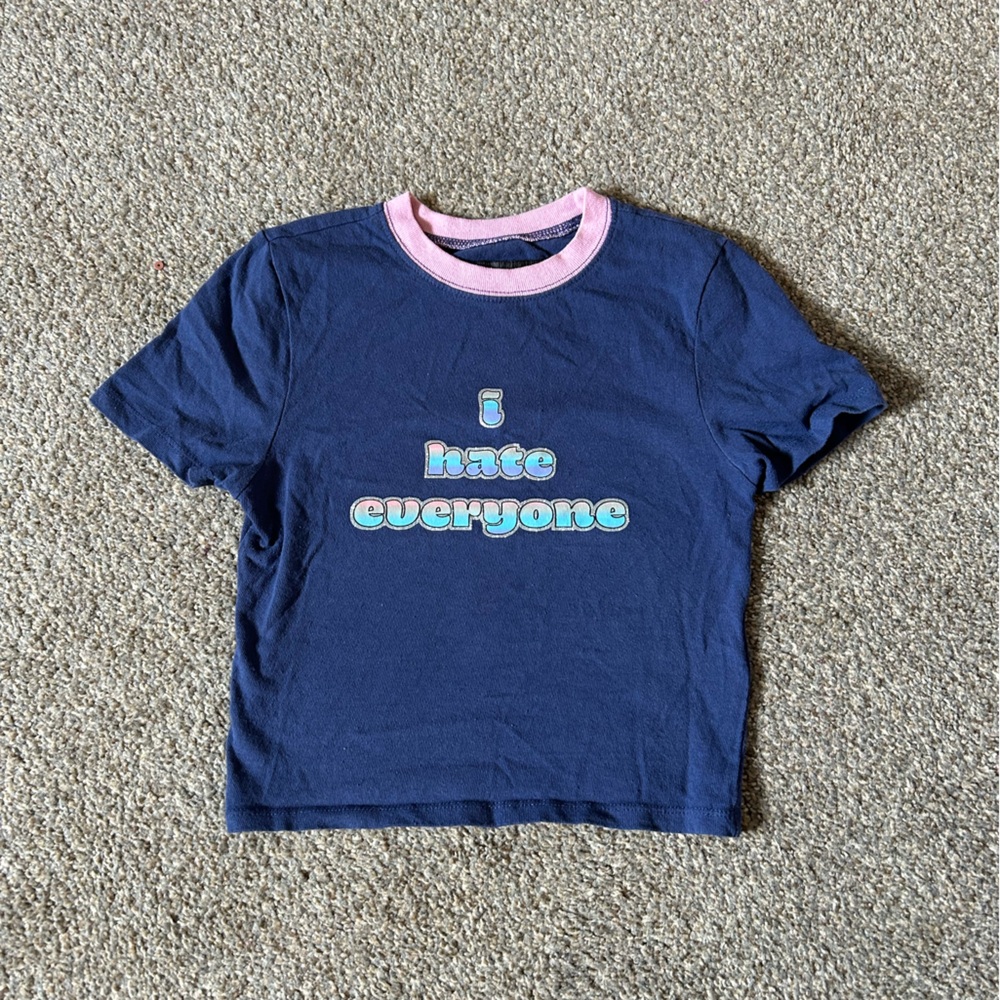 I Hate Everyone baby tee